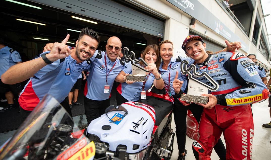 Marc Marquez saat menjadi Juara Moto GP Aragon 2024